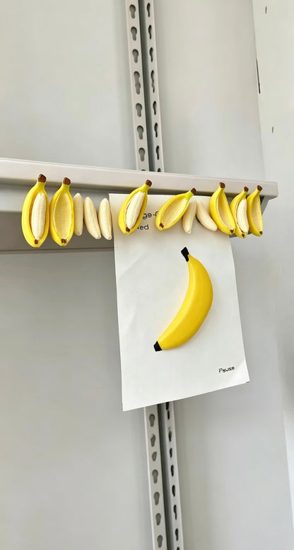 [3-Pack] Peel Me!— Banana Peel & Fruit Magnet Set – 2-Piece Realistic Fridge Magnets – Fun Stress Relief & Sensory Toy 🍌