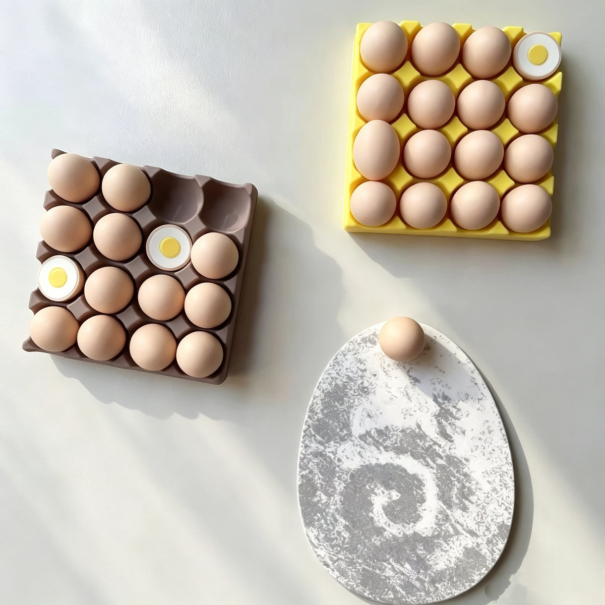 Egg Holder Refrigerator Magnet Sticker, Self-Adhesive Magnetic Photo Memo Paper, Perfect for Instant Photos and Notes, Convenient Kitchen Accessory, Photo Magnets, Fridge Magnet, Magnetic Item